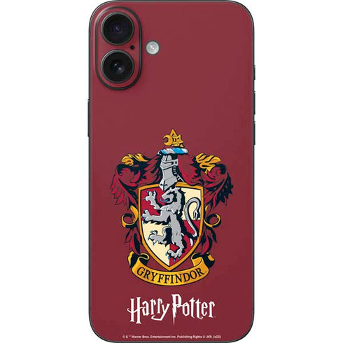 Wizarding World Harry Potter Gryffindor House Crest iPhone 16 Plus Skin